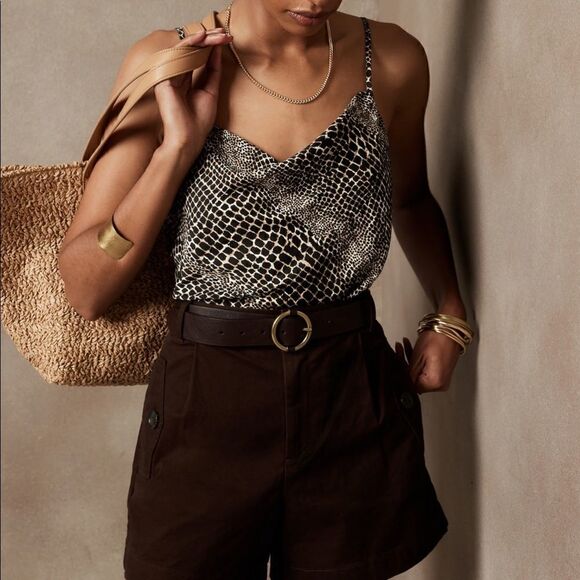 Banana Republic SILKY COWL-NECK CAMISOLE - Picture 1 of 9